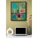 Example of what the painting would look like hanging and framed in a furnished setting. Painting is sold unframed.